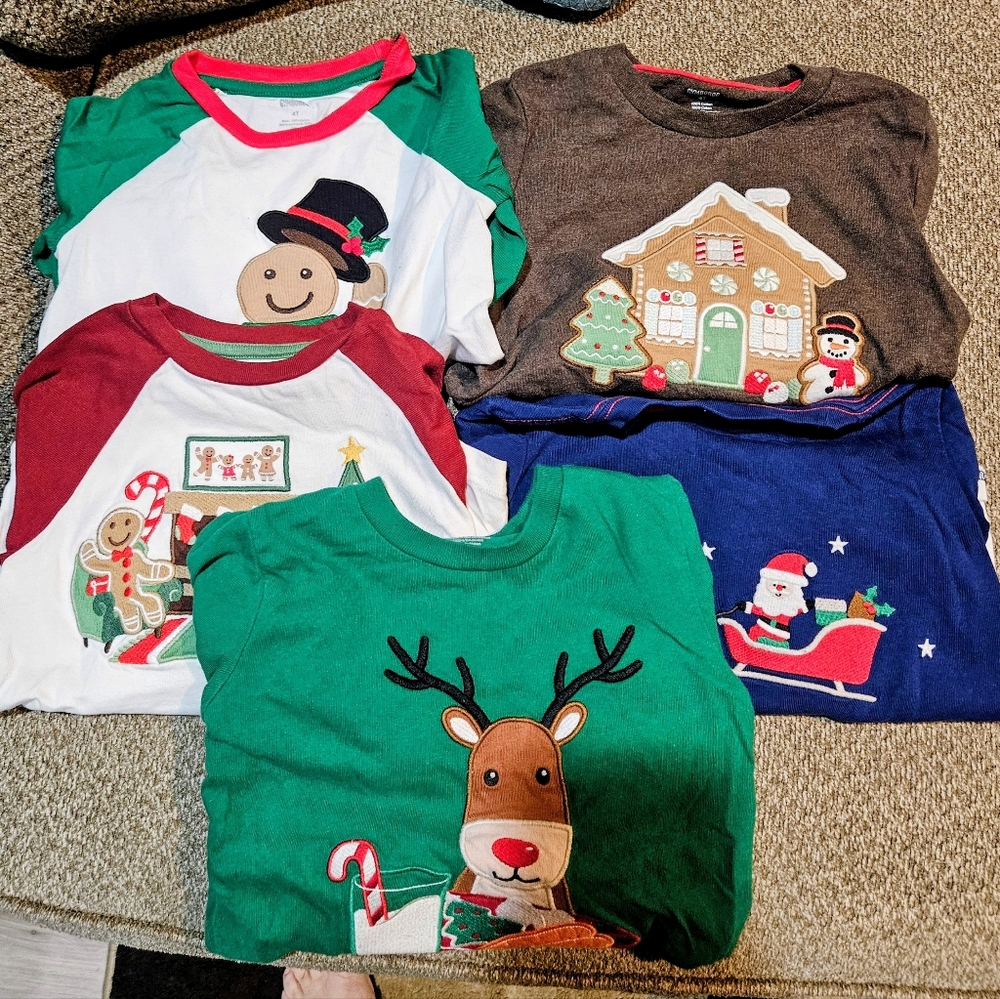 Gymboree Toddler Christmas Shirt Bundle